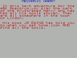 Mechanic Harry (1984)(Questsoft)